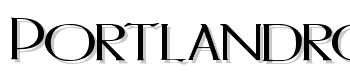Portlandroman-Bold font